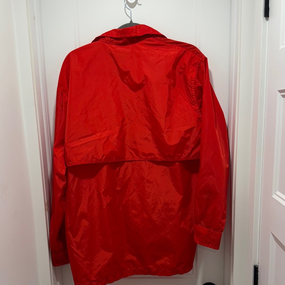 J.Crew Bright Red pullover nylon jacket - Picture 4 of 4